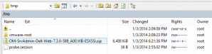 OMSA In tmp Directory