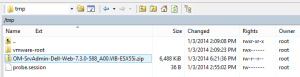 OMSA In tmp Directory